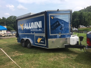 Alumni Hall Wvu, West Virginia Yeti Powder Coated 30oz Tumbler, Alumni  Hall